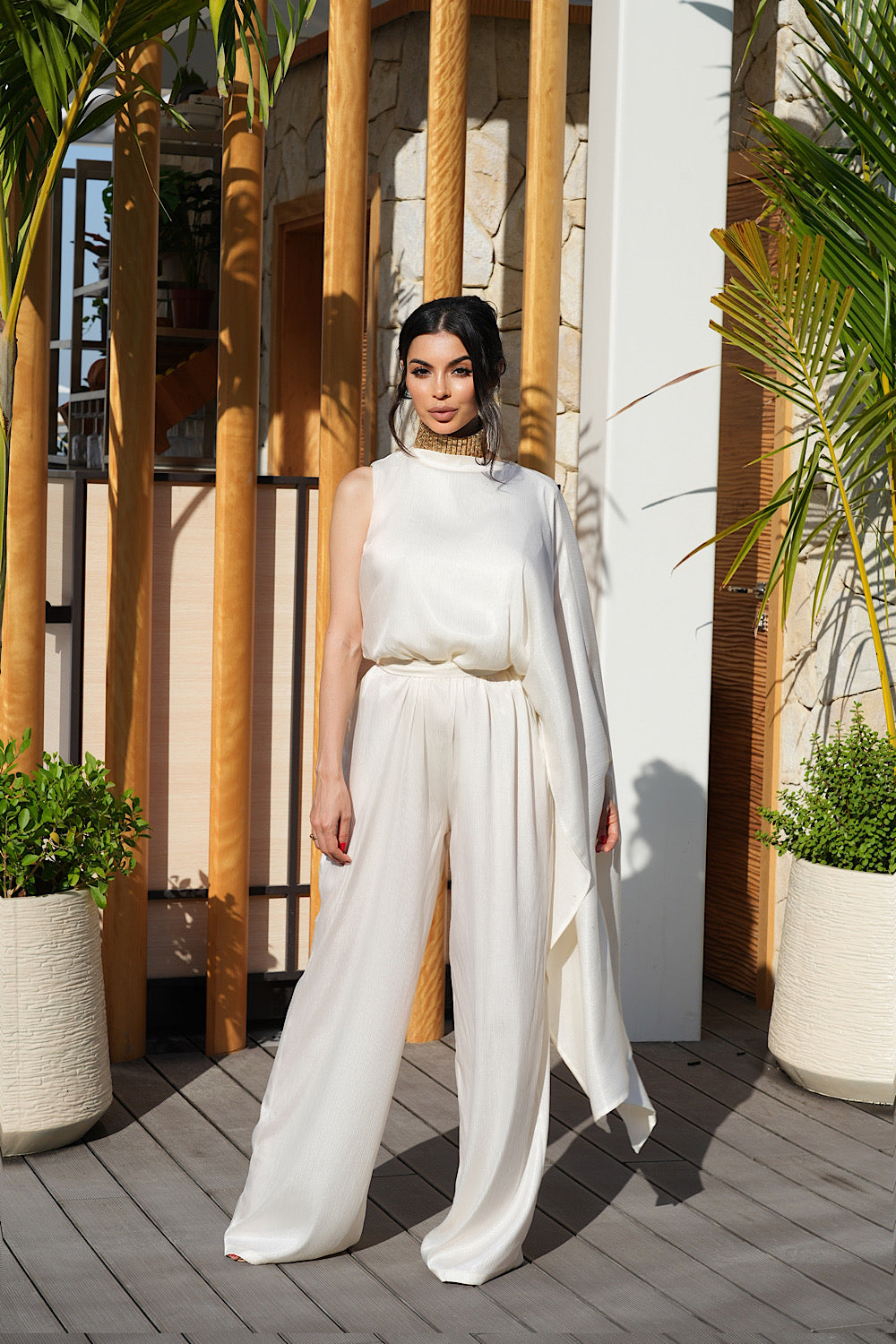 One Sleeve Jumpsuit