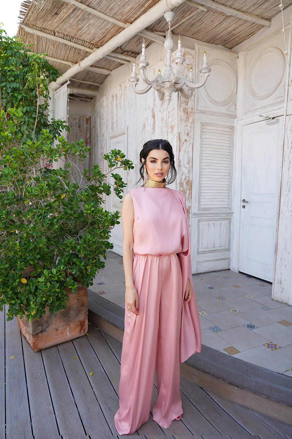 One Sleeve Jumpsuit