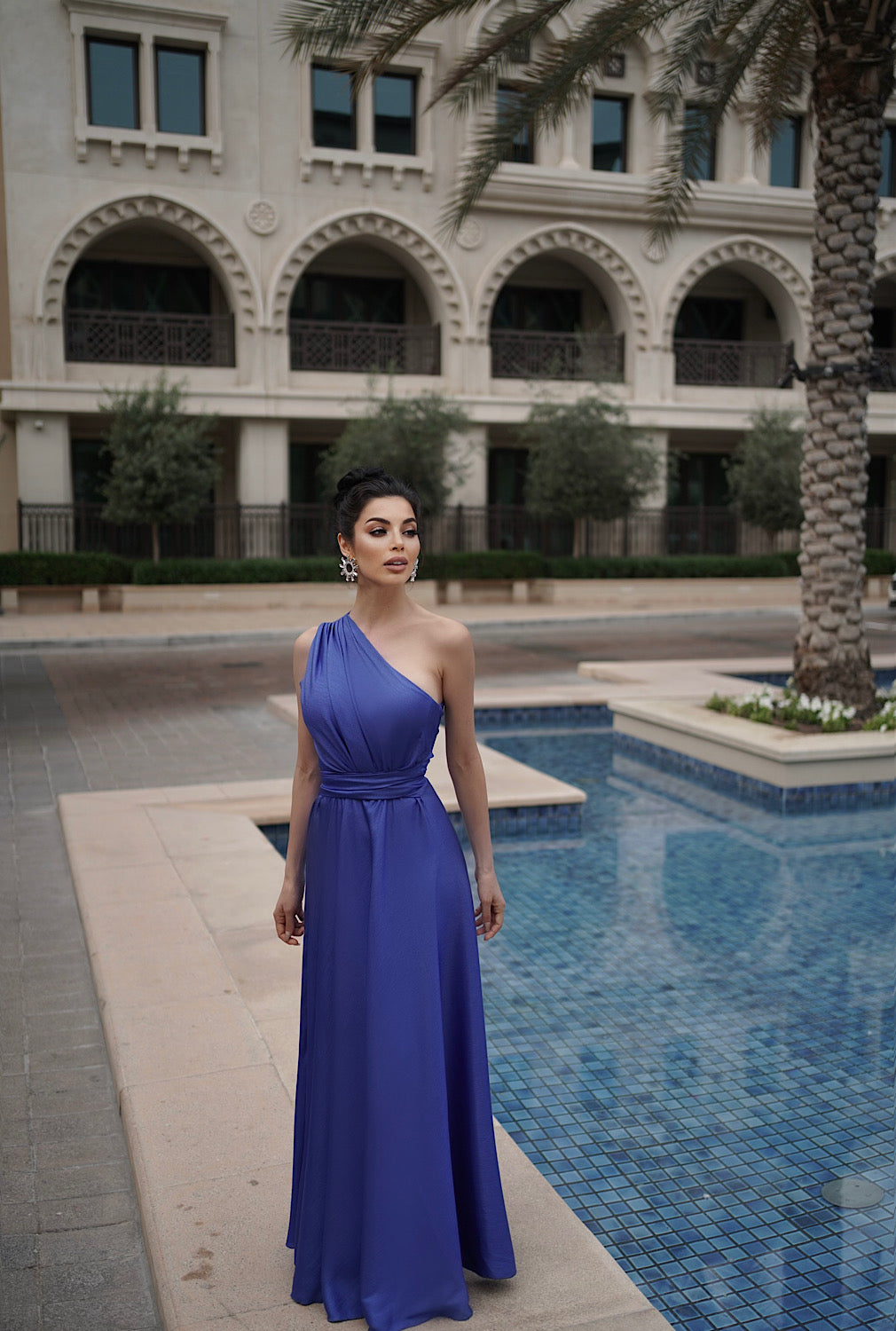 One Shoulder Long Dress